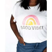 Load image into Gallery viewer, Good Vibes Only Rainbow Tee (kids)