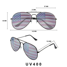 Load image into Gallery viewer, Seeing Stars Patriotic Aviator Sunnies (2 colors available)