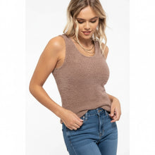 Load image into Gallery viewer, Cozy Cocoa Chenille Blend Brushed Top