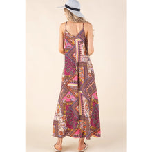 Load image into Gallery viewer, Pocketed Patchwork Maxi Dress