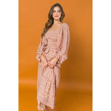 Load image into Gallery viewer, Boho Blush Midi Dress