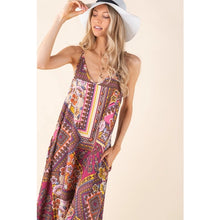 Load image into Gallery viewer, Pocketed Patchwork Maxi Dress