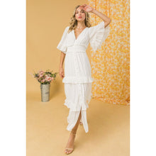 Load image into Gallery viewer, Cloud Nine Flowy Tiered Midi Dress