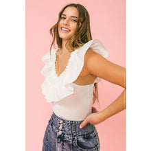 Load image into Gallery viewer, Poppin' in Poplin Ruffles Bodysuit
