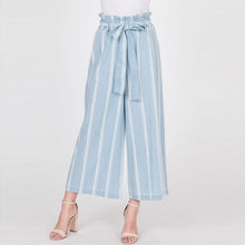 Load image into Gallery viewer, Coastal Stripes Paperbag Pants