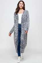 Load image into Gallery viewer, Wild about You Leopard Brushed Long Duster Cardigan (2 colors)