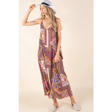 Load image into Gallery viewer, Pocketed Patchwork Maxi Dress