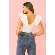 Load image into Gallery viewer, Poppin' in Poplin Ruffles Bodysuit