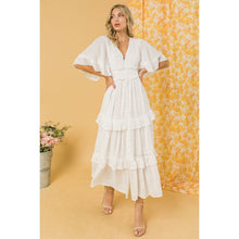 Load image into Gallery viewer, Cloud Nine Flowy Tiered Midi Dress