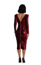 Load image into Gallery viewer, Rockin’ Ruby Red Sequin Dress