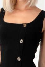 Load image into Gallery viewer, Hug those Curves Ribbed Button Dress