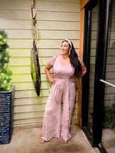 Load image into Gallery viewer, Lilac Splash Tie Dye Wide Leg Jumpsuit