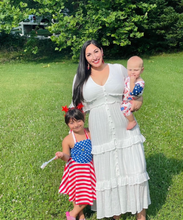 Load image into Gallery viewer, Cloud Nine Flowy Tiered Midi Dress