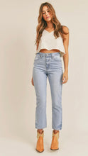 Load image into Gallery viewer, The “It” Jean Light Wash Super High Rise Straight Jean