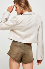 Load image into Gallery viewer, Sweet Tweed Crop Jacket Blazer