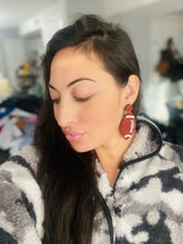 Load image into Gallery viewer, Touchdown! Beaded Football Earrings