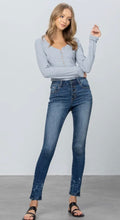 Load image into Gallery viewer, Mid-Rise Button Fly Skinnies