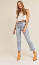 Load image into Gallery viewer, The “It” Jean Light Wash Super High Rise Straight Jean