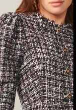 Load image into Gallery viewer, Adelyn Rae “Dawn” Tailored Tweed Metallic Thread Dress