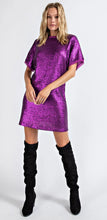 Load image into Gallery viewer, Mystical Magenta Matte Sequin Dress