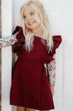 Load image into Gallery viewer, Red Ruffles Suspender Dress