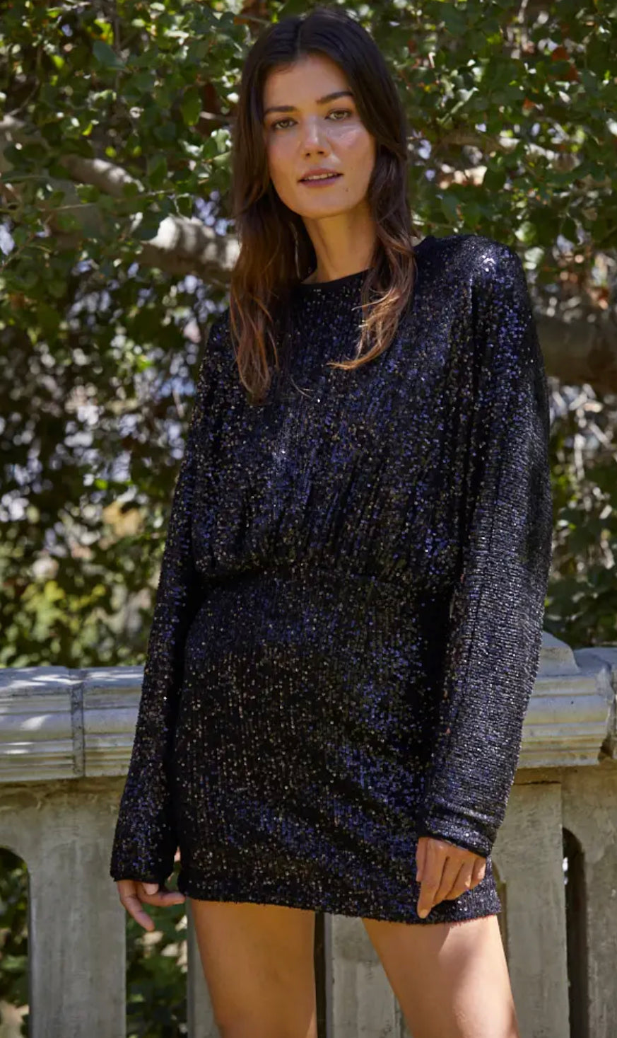 midnights sequin dress Women's Midnight Sparkle Sequin Halter Dress in Black