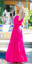 Load image into Gallery viewer, Fabulous Fuchsia Strapless Maxi Dress