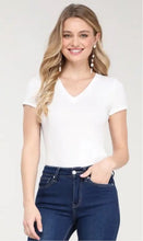 Load image into Gallery viewer, Much Needed V-Neck Tee Bodysuit (2 colors available)