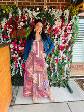 Load image into Gallery viewer, Pocketed Patchwork Maxi Dress