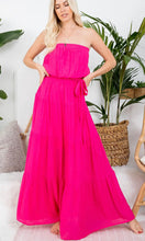 Load image into Gallery viewer, Fabulous Fuchsia Strapless Maxi Dress