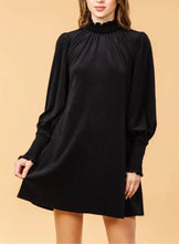 Load image into Gallery viewer, Elegant in Velour Swing Dress (Curvy Collection)