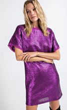 Load image into Gallery viewer, Mystical Magenta Matte Sequin Dress