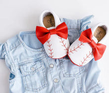 Load image into Gallery viewer, Take me out to the Ballgame! Baseball Moccasins