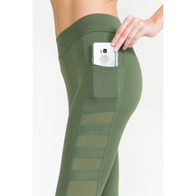 Load image into Gallery viewer, Pocketed Mesh Detail Legging
