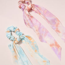 Load image into Gallery viewer, Sorbet Watercolor Tie Dye Print Scarf Pony