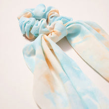 Load image into Gallery viewer, Sorbet Watercolor Tie Dye Print Scarf Pony