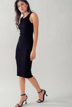 Load image into Gallery viewer, Sleek &amp; Chic Rib Knit Midi Dress
