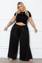 Load image into Gallery viewer, Busy Bee Ribbed Wide Leg Pants (Curvy Collection)
