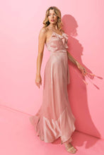 Load image into Gallery viewer, Make me Blush Satin Dress
