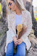 Load image into Gallery viewer, Shabby Chic Tweed Knit Cardigan
