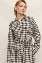 Load image into Gallery viewer, London Bridge Belted Button Up Maxi Jacket/ Dress
