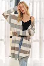 Load image into Gallery viewer, Decadent Draped Striped Cardigan
