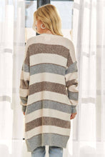 Load image into Gallery viewer, Decadent Draped Striped Cardigan
