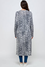 Load image into Gallery viewer, Wild about You Leopard Brushed Long Duster Cardigan (2 colors)
