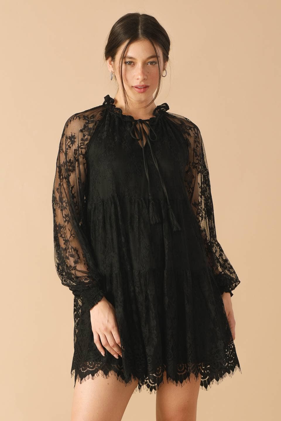 Be My Boho Baby-doll Lace Dress