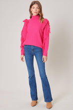 Load image into Gallery viewer, Fuschia Fringe Sweater
