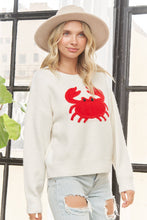 Load image into Gallery viewer, Chesapeake Charm Crab Sweater (Available in Curvy)
