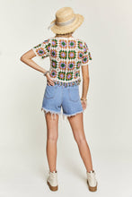 Load image into Gallery viewer, Let’s Groove Crochet Fringe Crop Cardigan Top
