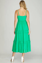 Load image into Gallery viewer, Jaded for You Ruched Chiffon Midi Dress
