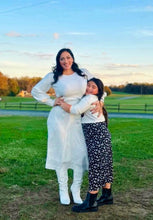 Load image into Gallery viewer, Ditzy Dots Slip Skirt White
